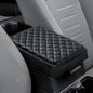 JOYTUTUS Center Console Cover Compatible with 2016-2025 Tacoma & 2025 4Runner & 2005-2021 Frontier, Leather Armrest Cover for Car, Middle Console Cover Lid, Car Arm Rest Cover Pad Cushion - color: Black, size: 11.02" x 8.27"