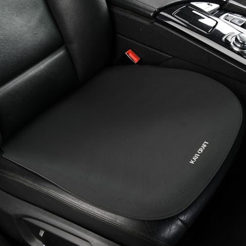 Breathable Car Seat Cushion, Summer Cool Pad, Suede Seat Cushion, Universal All Season Single Piece Rear Seat Cushion, Truck Fart Pad (Black)