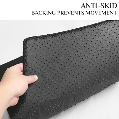 Waterproof Universal Fit Car Floor Mats,Velvet Car Carpet Mats, Black Car Mats with Anti-Slip Nibbs Backing Driver Heel Pad Fit for SUV,Vans,sedans,Trucks,Set of 4pcs Girl Women Men(All Black) - color: Black2