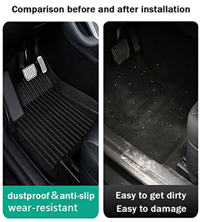 Camry Floor Mats Compatible with 2018-2024 Toyota Camry FWD Models, Non Hybrid or AWD Models，All Weather 3D Tech Waterproof Durable Anti-Slip TPE Floor Liners 1st ＆ 2nd Row Custom-fit Set Accessories - size: 3）For Toyota Camry I 2018-2024 I Floor Mat