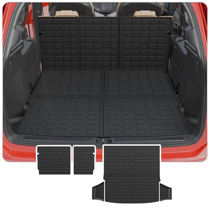 Cargo Mat Compatible with 2023 2024 2025 2026 Mazda CX50 Trunk Mat Trunk Liner Cargo Liner TPE All Weather Back Seat Cover Protector 2024 CX-50 Accessories (Trunk Mat+Backrest Mats) - style: For Mazda CX-50 | 2023-2026
