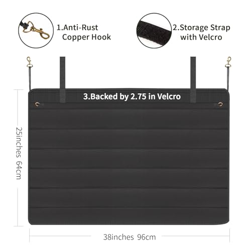 Large 38"x25" Rear Bumper Guard for Cars, Foldable Trunk Mat Protector - Universal Scratch Protection for SUV, Truck, Van During Loading and Unloading & Dog Entry