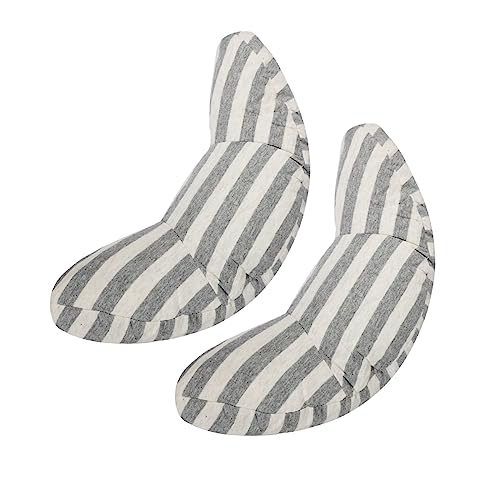 Kids Car Seat Travel Neck Pillow Soft Neck Support Cushion Car Seat Belt Cover Cushion Pillow Car Seatbelt Shoulder Pad Head Neck Support Pillow Seat Strap Pillow for Car Airplane Pushchair Travel - color: 2pcs X Gray Strips