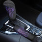 Boho Elephant Print 2 Pcs Car Handbrake Cover with Gear Shift Knob Cover, Soft Stretchy Car Gear Shift Cover and Handbrake Cover Set, Universal Fit Car Interior Accessories, Easy to Install - color: Boho Elephant - Purple and Black
