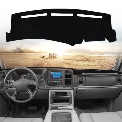 Dashboard Mat Compatible with 1999-2006 Chevy Silverado Tahoe Avalanche Suburban GMC Sierra Yukon Interior Dash Accessories Protecter Cover - size: 1999-2006 Chevy Silverado