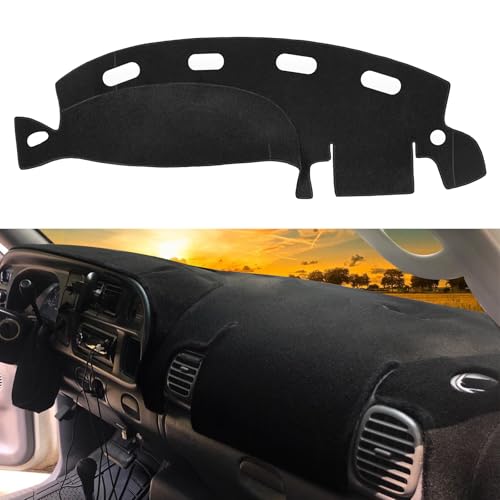 SKYLOTEC Dash Cover Compatible with Dodge RAM 1500 2500 3500 1998 1999 2000 2001 Dashboard Mats Pad Dash Carpet Protector - size: 1998-2001 RAM