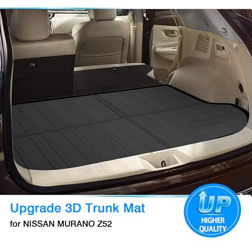 Powerty Trunk Mat for Nissan Murano 2015-2023 2024 Accessories Cargo Mats TPO All Weather Cargo Liner Heavy-Duty Trunk Liners - size: Cargo Mat｜For｜15-24｜Nissan Murano