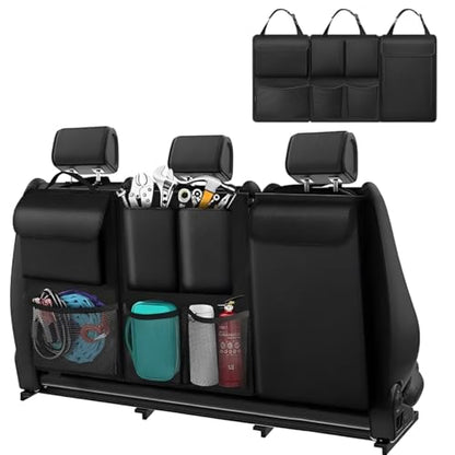 Car Trunk Organizer, Detachable Car Backseat Hanging Organizer with 7 Large Storage Pockets, Collapsible Back Seat Organizer Car Interior Accessories for SUV, Van, Jeep