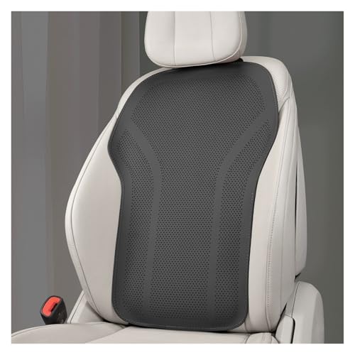 Summer Car Seat Cushion Perforated Breathable Ventilated Non-Slip All-Season Auto Cushion Pad(Black,Back Cushion) - color: Black, size: Back cushion