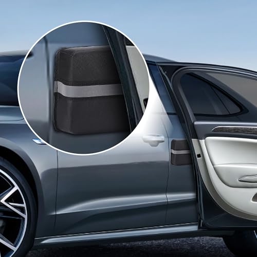 Magnetic Car Door Protector Removable Car Door Guard - Prevents Dents and Scratches for Vehicles (Black) 2 Pack