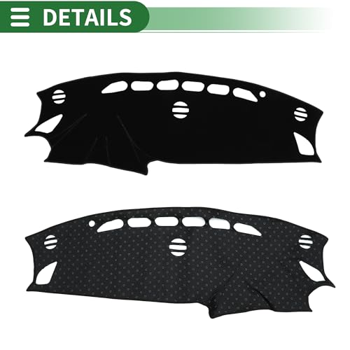 Motoforti Dash Cover, Non-Slip Dashboard Carpet Mat for Mazda CX-5 2012-2016, Polyester, Black