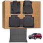 Floor Mats for GMC Terrain 2012-2017 and for Chevrolet Chevy Equinox 2012-2017, TPE Waterproof Non-Slip All Weather Protection Custom (Floor Mats & Cargo Liner)