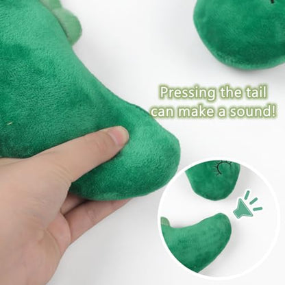 Car Travel Pillow for Kids Car Seat Pillow Cute Cartoon Travel Pillow Cushion Breathable Head and Body Support Pillow for Sleeping Travel Neck Rest Car Seat Pillow Long Journey&Road Trip - color: Green Dinosaur