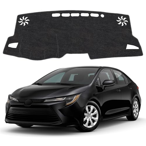 Dash Cover Mat for Toyota Corolla 2019 2020 2021 2022 2023 2024 2025 Non-Slip Dashboard Cover Mat Sunshade UV Rays Protector Interior Accessories(Not fit HUD) - size: Compatible with Corolla 2019-2025