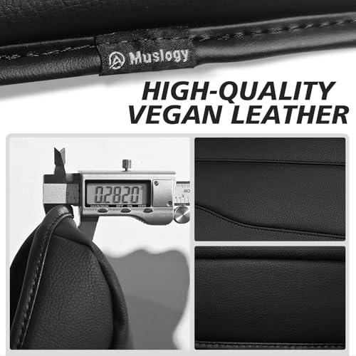 Center Console Armrest Cover Fit for Chevy Silverado GMC Sierra 2019-2026, GMC Yukon & Chevy Tahoe & Suburban 2021-2026 Accessories, Armrest Pad Console Lid Cushion Vegan Leather Regular Thick - size: 16) 25+ |Yukon&Tahoe&Suburban| Black, Regular