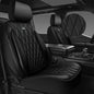 CAR PASS Thick Foam 3D Air Mesh Leather Car Seat Covers Front Seats Only, Luxury Breathable Premuim PU Leather Two Front Seat Covers,Airbag Compatible Universal Fit for 95% Sedan Van Truck SUV, Black - color: Black Air Mesh, size: Two Front