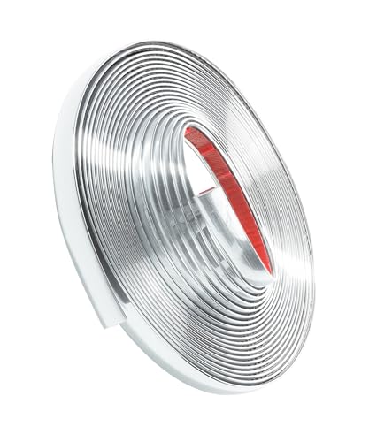 1/2 Inch Wide Chrome Tape,25FT Chrome Tape for Cars,Car Accessories Car Trim,Automotive Chromes Trim Molding,Auto Body Chromes Trims Strip,Universal Trims for Most Truck RV Door Window