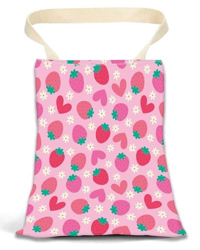Car Garbage Can, Hanging Car Trash Can for Back Seat Organizer, Cute Strawberry Pattern - color: Cute Strawberry