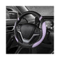Car Steering Wheel Cover, 15 Inch Premium Leather Breathable Non-Slip Wheels Wrap, Universal Auto Comfortable Steering Wheel Protector for SUV Truck Van, Car Accessories (Purple)