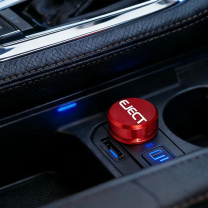 Cigarette Lighter Plug Cover Billet Aluminum Cigarette Lighter Plug, Fits All Vehicles with Standard 12 Volt Power Source Aluminum Dustproof Plug (Eject) - color: Eject