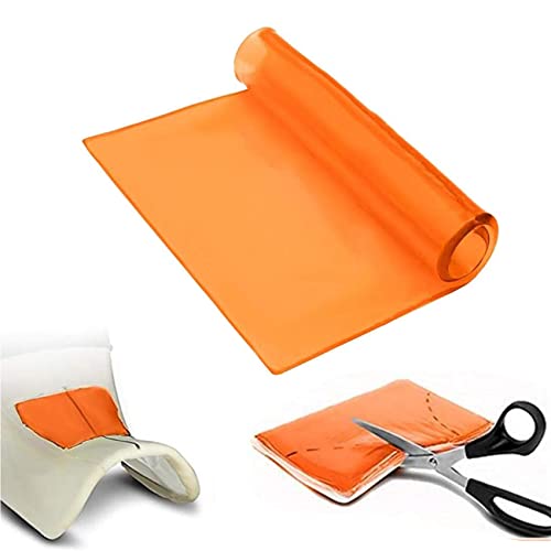 Motorcycle Seat Gel Pad Driver/Passenger Seat Cushion Shock Absorption Mat Reduce Fatigue Comfortable Soft Pad DIY Seat Pad Cooling Cushion Motorcycle Seat Foam Orange (25 x 25 x 1cm) - color: Orange
