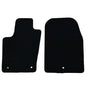 IKON MOTORSPORTS, Nylon Car Floor Mats Compatible with 2011-2026 Dodge Durango 2016-2021 Jeep Grand Cherokee & 2022 Grand Cherokee WK, Black Driver Passenger Car Carpets, Front Rear 2PCS Full Set