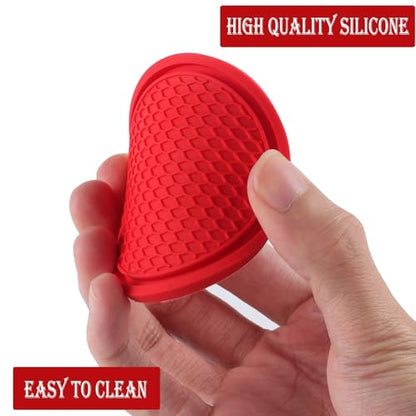 Car Cup Coaster, 4PCS Universal Non-Slip Cup Holders Embedded in Ornaments Coaster, Car Interior Accessories, Red