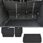 Cargo mat & Backrest Mat for 2017-2026 Chrysler Pacifica/Voyager(Fit Fuel & Hybrid),TPE All Weather Protection Car with Trunk Mat Covering The Backrest - size: Cargo & Backrest Mats (Gas & Hybrid)