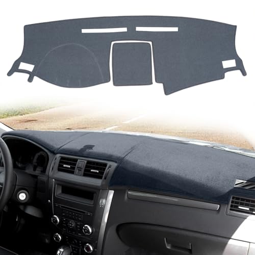 Dashboard Cover Dash Cover Mat Pad Carpet Custom Fit for Ford Fusion 2010 2011 2012 (Dark Gray) - color: 2010-2012 Dark Gray