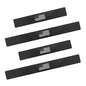 4 PCS American Flag Car Door Sill Protectors, Carbon Fiber Anti-scratch Sill Pad Film, Anti-slip Waterproof Rear Trunk Entry Guard, Self-adhesive Protection Part for Cars SUVs Trucks (Black)