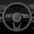 Steering Wheel Cover Standard Size 14.5-15 inch, Non-Slip Car Wheel Cover Protector, Non-Folding Packaging, Microfiber Leather, Black