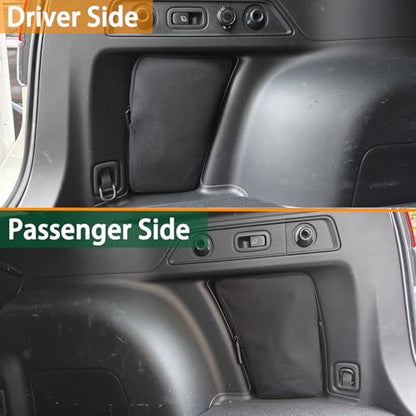 Trunk Upgrade, Trunk Organizer Pocket Bag, Trunk Cubby Storage bag, Cargo side pocket For Subaru Forester SK 2024 2023 2022 2021 2020 2019,Black, 2 pcs (Driver's side+Passenger's side) - style: Driver's side+Passenger's side, Trunk Storage bag