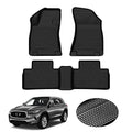 KUST All Weather Floor Mats for 2019-2025 Infiniti QX50/2022-2025 QX55 Accessories Car Mats 1st & 2nd Row Floor Liners, TPE Rubber Raised Edge - style: For │ QX50 2019-2025 │ Floor Mats