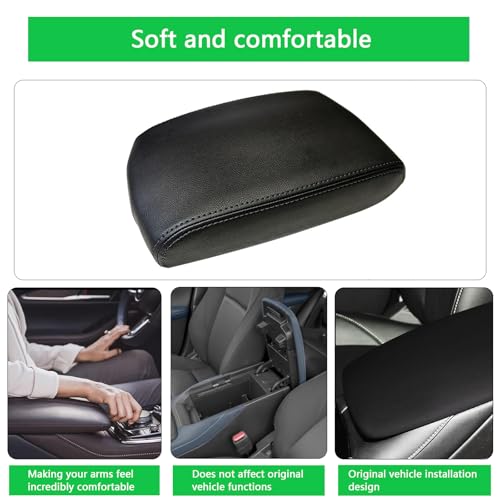 Centre Console Protection Armrest Covers for Lexus RX350 2010 2011 2012 2013 2014 2015, Wear Resistant Upholstery Accessories Adhesive Installation, Gray-Gray line