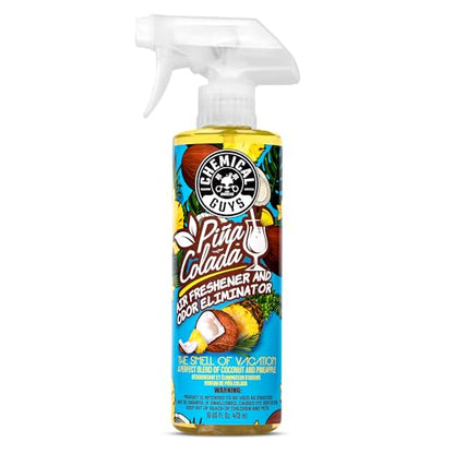 Chemical Guys AIR22916 Pina Colada Air Freshener and Odor Eliminator, (Great for Cars, Trucks, SUVs, RVs, Home, Office, Dorm Room & More) 16 fl oz - size: 16 Fl Oz