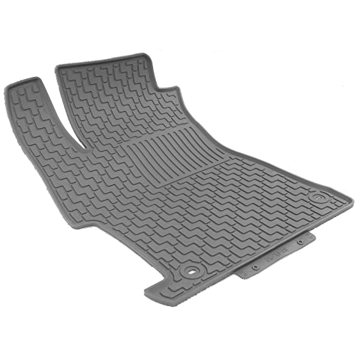IKON MOTORSPORTS, Custom Fit Floor Mats Compatible with 2012-2015 Honda Civic Sedan 4-Door, Gray/Grey Latex Rubber All Weather Car Auto Front Rear Carpets Liner 3PC Set Protector, 2013 2014