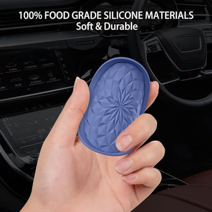 Car Coasters for Cup Holders [4 Pack] - 2.75In Silicone Auto Mug Mats - Universal Non-Slip Recessed Car Interior AccessoriesNavy Blue - color: 4pack-navy Blue