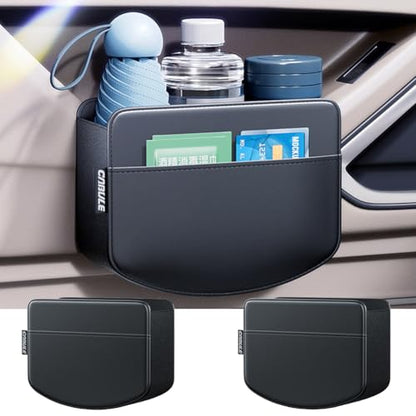 Tumecos 2Pcs Multifunctional Car Storage Box,Trash Can, Auto Door Side Organizer,Large Capacity Storage Bag,Foldable Back Seat Storage Pocket, Car Accessories Organizer Box(Style B)