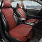 Black Seal 2-Pack Front Car Seat Covers, Faux Leather Seat Bottom Covers with Partial Backrest Protection, Side Wrap Design, Universal Fit for Most Cars, SUVs, Trucks, Vans (Burgundy) - color: 2-Pack-Burgundy