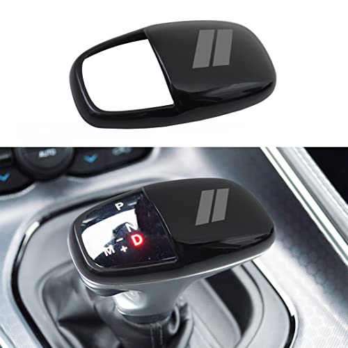 Gear Shift Knob Head Cover for Dodge Charger Accessories 2015-2023 Challenger 2015-2024 Durango 2016-2025 2026 ABS Interior Shell Insert Decoration Protector Gear Shifter Cover (Gray Trim) - color: Gray