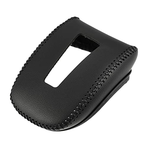 Gear Shifting Knob Cover Automatic Transmission Lever Trim for Mitsubishi Outlander PHEV GN0W GN Series 2022-2023 Faux Leather Black - color: Black
