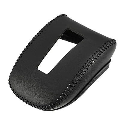 Gear Shifting Knob Cover Automatic Transmission Lever Trim for Mitsubishi Outlander PHEV GN0W GN Series 2022-2023 Faux Leather Black - color: Black
