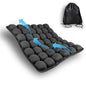 Inflatable Travel Seat Cushion with Built-in Pump - Compact Airplane Seat Cushion for Long Flights - Ergonomic Air Pad for Car, Stadium Bleachers & Desk Chair Comfort (Dark)