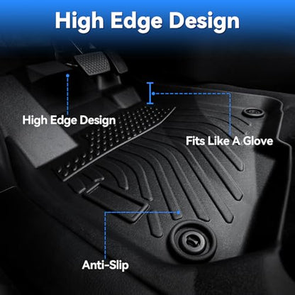 Hutisya-Floor Mats & Cargo Liner Set Fit for 2023-2026 BMW X1 All Weather Protection Anti-Slip & Durable TPE Full Set Liners Automotive Accessories-Black - style: 3)For BMW X1 2023-2026 Full Set
