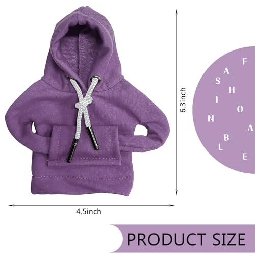 vvag Gear Shift Hoodie, Hoodie Car Gear Shift Cover, Car Shift Knob Hoodie, Automotive Interior Accessories, Universal Fit Knob Cover Gift (Purple) - color: Purple