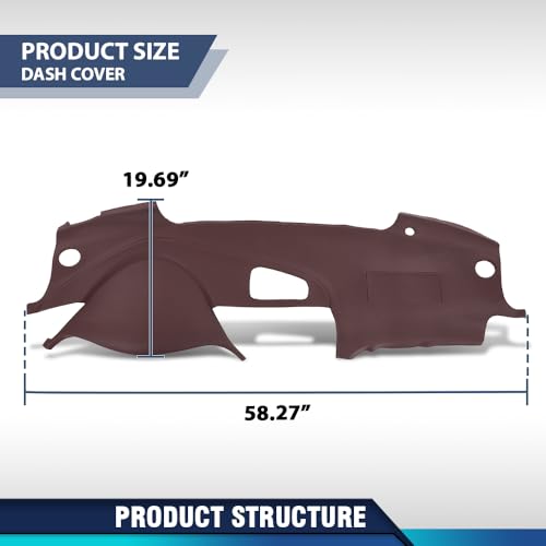 PIT66 TPE Dash Bezel Cover Dashboard, Compatible with Honda Acura TL 2004-2008 Instrument Panel Red - size: 2004-2008 Honda Acura TL(Red)