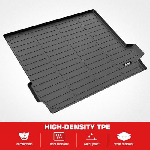 IKON MOTORSPORTS TPE Cargo Trunk Liner, Compatible with 2019-2025 BMW X5 G05 5 Passenger, Custom Fit All Weather Protection Heavy Duty 3D Rear Trunk Tray Cargo Mats Protector, Black