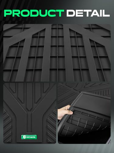 YHTAUTO Cargo Liners Compatible with Tesla Model Y Juniper 2025 2026, TPE Floor Liners All Weather Custom Fit, Cargo Trunk Mat & Lower Storage Mat, Set of 2, Black - style: Rear Lower Mat & Cargo Mat