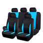 Flying Banner Car Seat Covers Front Seats Rear Bench Polyester car seat Protectors Easy installations Rear Bench Split Classic Man Lady Truck - color: Black & Mint Blue