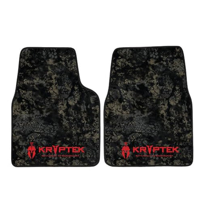 Coverking Universal Car Floor Mats Set of 2 (Front Driver and Passenger) Kryptek Nox Camo - All-Weather Protection for Mud, Dirt, Rain, Spills, Non-Slip Backing, Fits Cars Trucks SUVs Jeeps - style: Kryptek Nox